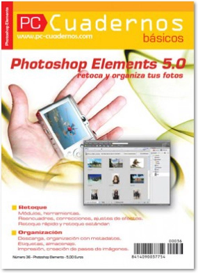 Cubierta de Photoshop element 5.0. Retoca y organiza tus fotos