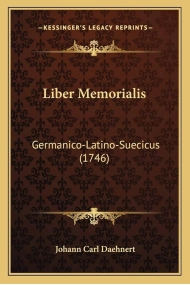 Cover von Liber memorialis