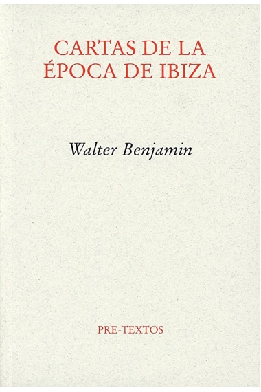 Cover von Cartas de la época de Ibiza — Walter Benjamin