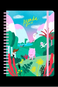 Cubierta de Agenda escolar semanal 2024-2025 Lyona