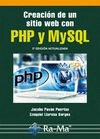 Coberta de Creación de un sitio web con php y mysql. 5ª edición actualizada