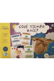 Cubierta de ELI Qué tiempo hace? Spanish Card Game. Nivel A2