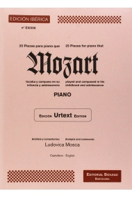 Cubierta de 25 piezas que Mozart tocaba y compuso en su infanc