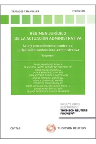 Cubierta de Régimen jurídico de la actuación administrativa. Volumen I (Papel + e-book)
