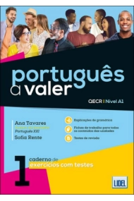 Coberta de Portugues a Valer: Caderno de exercicios com testes 1 (A1)