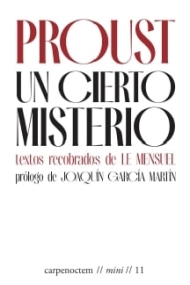 Cubierta de Un cierto misterio.