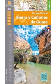 Cubierta de Parque Natural Sierra y Cañones de Guara. Carpeta 2 mapes 1:40.000