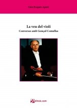 Coberta de La veu del violí. Converses amb Gonçal Comellas