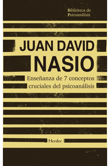 Coberta de Enseñanza de 7 conceptos cruciales del psicoanálisis — Juan David Nasio