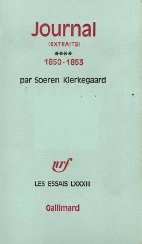 Coberta de Journal (extrait) Tome 4, 1850-1853 — Sören Kierkegaard