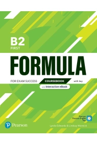 Cubierta de FORMULA B2 FIRST COURSEBOOK WITH KEY & EBOOK
