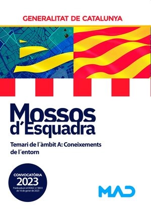 Cover von Mossos d`Esquadra. Temari de l´àmbit A: Coneixements de l´entorn — August Lorente Tibau