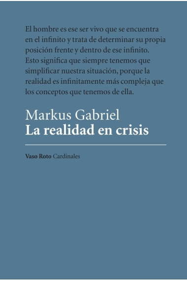 Cover von La realidad en crisis — Markus Gabriel