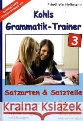 Cubierta de Kohls Grammatik-Trainer / Satzteile & Satzarten