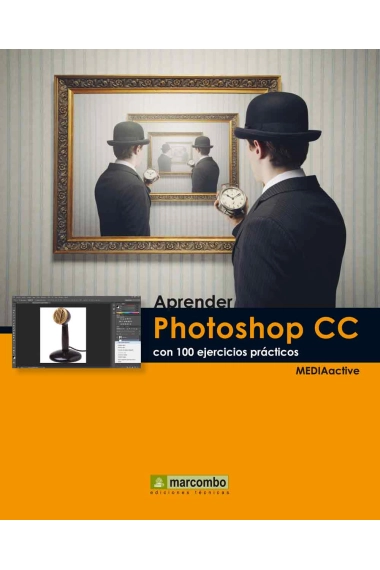 Cubierta de Aprender Photoshop CC con 100 ejercicios — Mediaactive