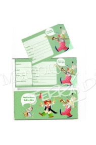 Coberta de Talonario Invitación infantil - Niña (15 invitaciones)