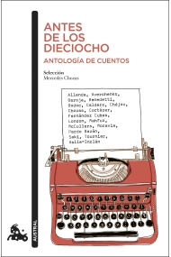 Coberta de Antes de los dieciocho. Antología de cuentos