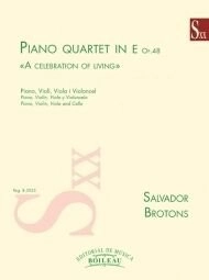 Cubierta de Piano Quartet in E, op.48
