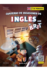 Cubierta de Mr. Brit. Cuaderno de vacaciones de inglés. 3.º de primaria
