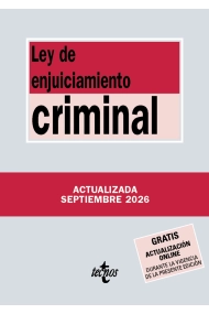 Cubierta de Ley de Enjuiciamiento Criminal