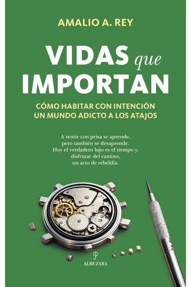 Cubierta de Vidas que importan. Cómo habitar con intención un mundo adicto a los atajos — Amalio A. Rey