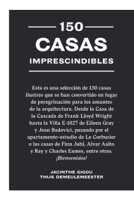 Cubierta de 150 casas imprescindibles