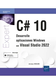 Cubierta de C# 10. Desarrolle aplicaciones Windows Visual Studio 2022