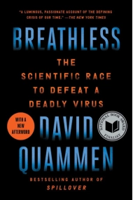 Cubierta de Breathless: The Scientific Race to Defeat a Deadly Virus