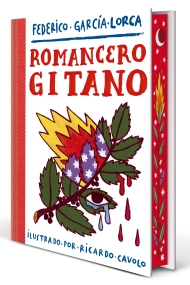 Cubierta de Romancero gitano (edición especial con cantos tintados)