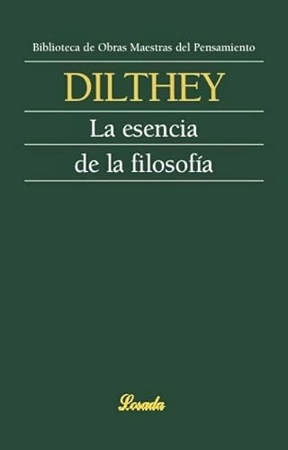 Cover von La esencia de la filosofía — Wilhelm Dilthey