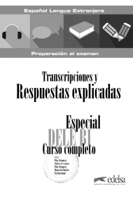 Cover von Especial DELE B1. Curso completo. Transcripciones y respuestas explicadas