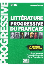 Cubierta de Littérature progressive du français - Niveau intermédiaire B1 - B2 Livre + CD audio MP3