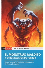 Cubierta de EL MONSTRUO MALDITO Y OTROS RELATOS DE TERROR (COLOFÓN)