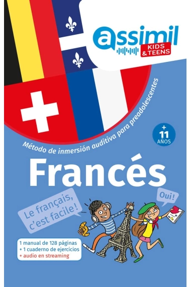 Cover of Francés + 11 años: 1 manual + 1 cuaderno de ejercicios + audio en streaming