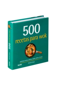 Coberta de 500 recetas para wok