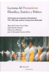 Coberta de Lecturas del pensamiento filosófico, político y estético.