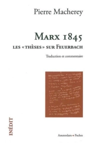 Cover of Marx 1845: les Thèses sur Feuerbach (Traduction et commentaire)