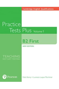Cubierta de Cambridge English Qualifications: B2 First Practice Tests Plus Volume 1