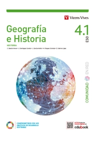 Coberta de Geografía e Historia 4 (4.1 Historia 4.2 Historia) (Comunidad en Red)