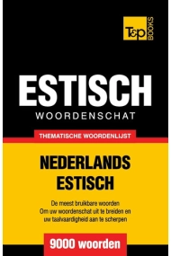 Cover of Thematische woordenschat Nederlands-Estisch - 9000 woorden