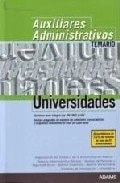 Coberta de Auxiliares administrativos universidades Temario