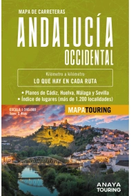 Coberta de Mapa de carreteras de Andalucía occidental 1:340.000