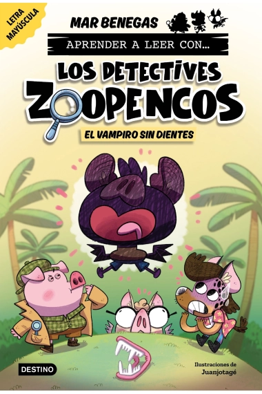 Cubierta de Aprender a leer con... Los Detectives Zoopencos 12. El vampiro sin dientes — Mar Benegas