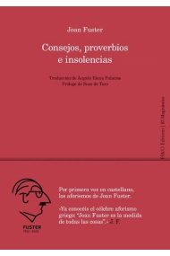 Cubierta de Consejos, proverbios e insolencias
