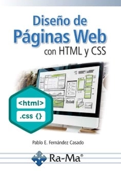 Cubierta de Diseño de páginas web con HTML y CSS — Pablo Enrique Fernández Casado
