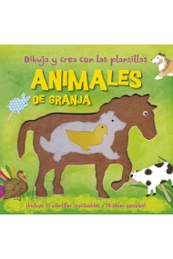 Cubierta de Dibuja y crea con las plantillas Animales de granja