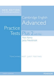 Cubierta de Cambridge advanced practice tests plus 2. Student's book with key