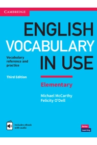 Cover of English Vocabulary in Use Elementary Book with Answers and Enhanced eBook