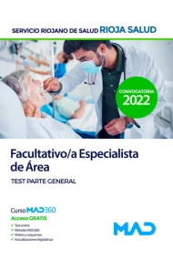 Cover von Facultativo/a Especialista de Área del Servicio Riojano de Salud. Test Parte General