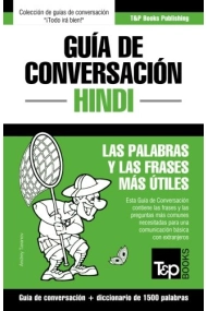 Cover of Guía de Conversación Español-Hindi y Diccionario Conciso de 1500 Palabras